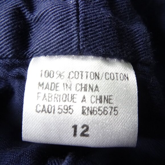 womens vintage style size 12 navy blue button up skirt maxi - Picture 9 of 9